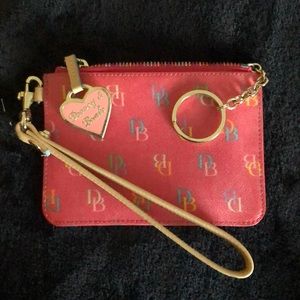 Dooney and Bourke key chain wristlet/change purse
